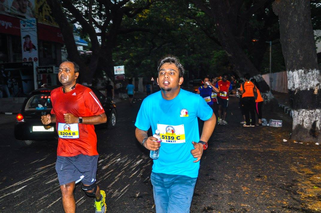 Myself In Blue (That’s after I touched 73 Kgs.)