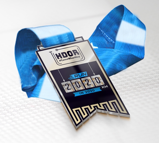 2020km Medal With Ribbon